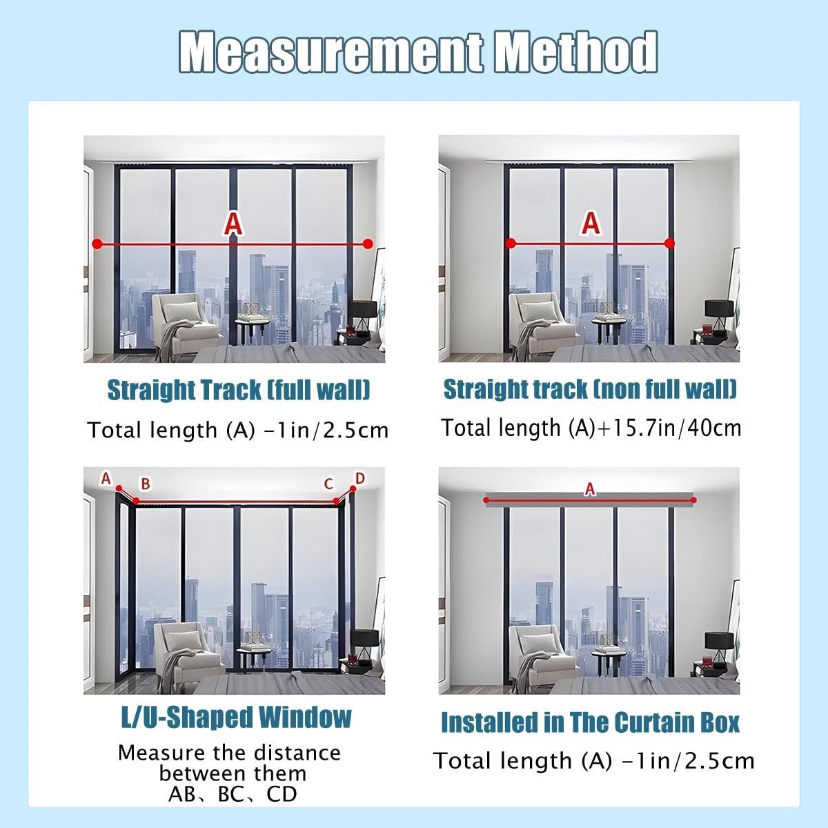 Doppelreihige Aluminium Gardinenschiene 2-läufig Leise Deckenmontage für Schlafzimmer Balkon Hotel – 1/1,5/2/2,6/3,8/4,7 m con materiale di protezione (grigio 2,2 m)