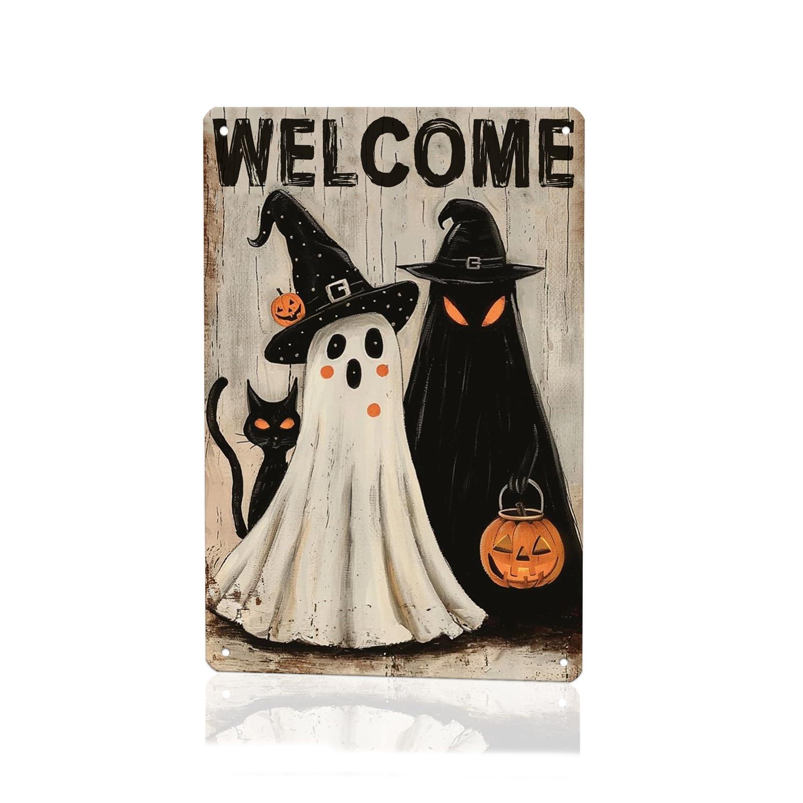 Produktbild von Halloween-Dekoration, Halloween-Schilder, 33 X 25,4 Cm, Lustiges Metall- Blechschild "No Trespassing We're Tired Of Hiding The Bodies", Perfekt Für Drinnen Und Draußen