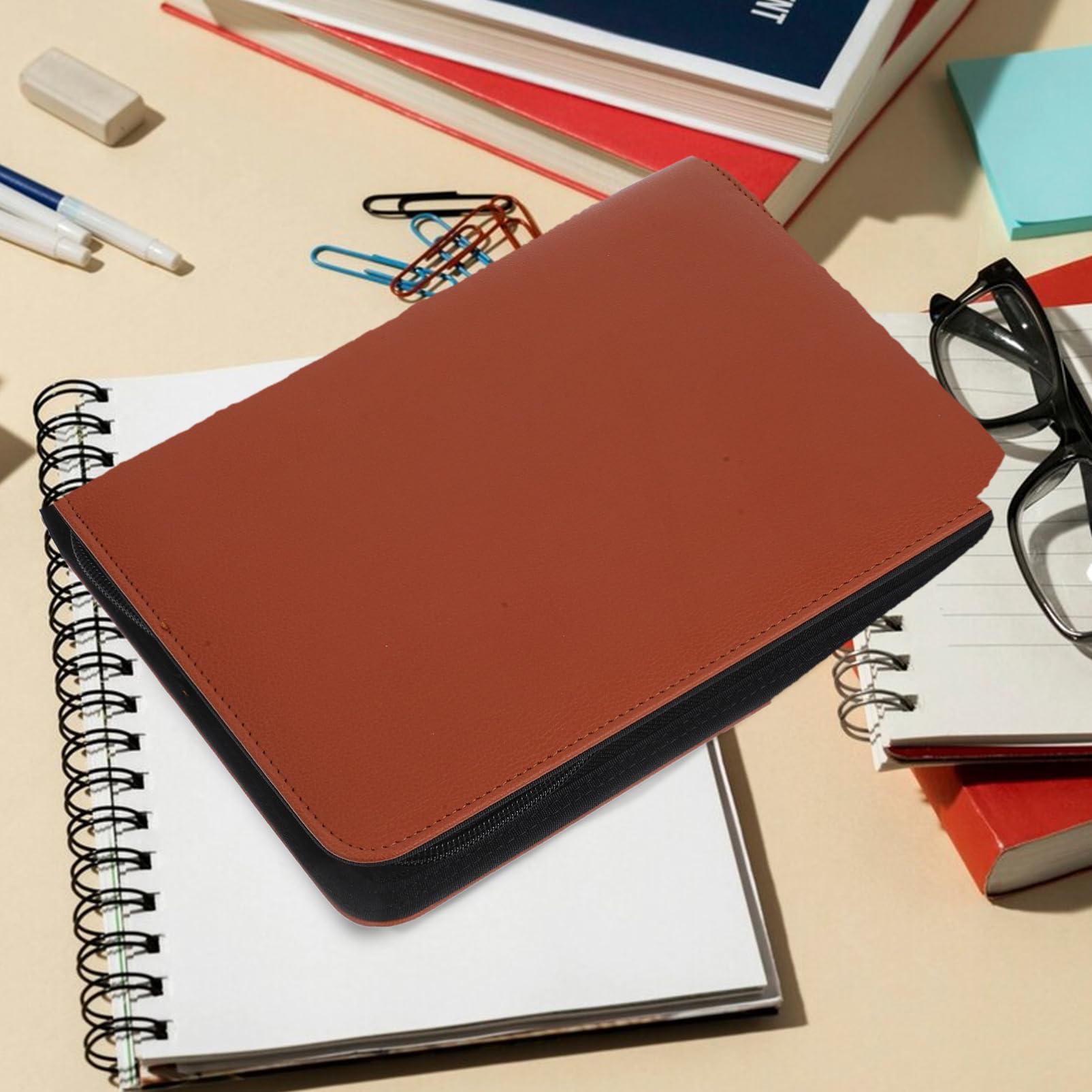 Gadpiparty Maletín Cremallera De Organizador De Carpeta De Negocios Para Certificados Carpeta Para Chequeras Portafolios