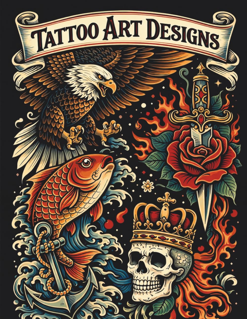 Tattoo Art Designs Coloring Book