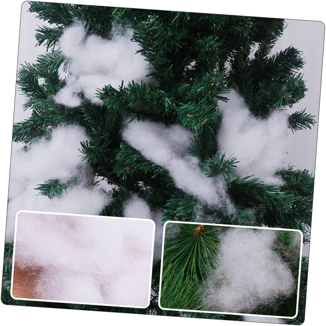 MAGICLULU Fake Snowflakes for Crafts DIY Artificial Christmas Decor Festive Fake Snow Decorative