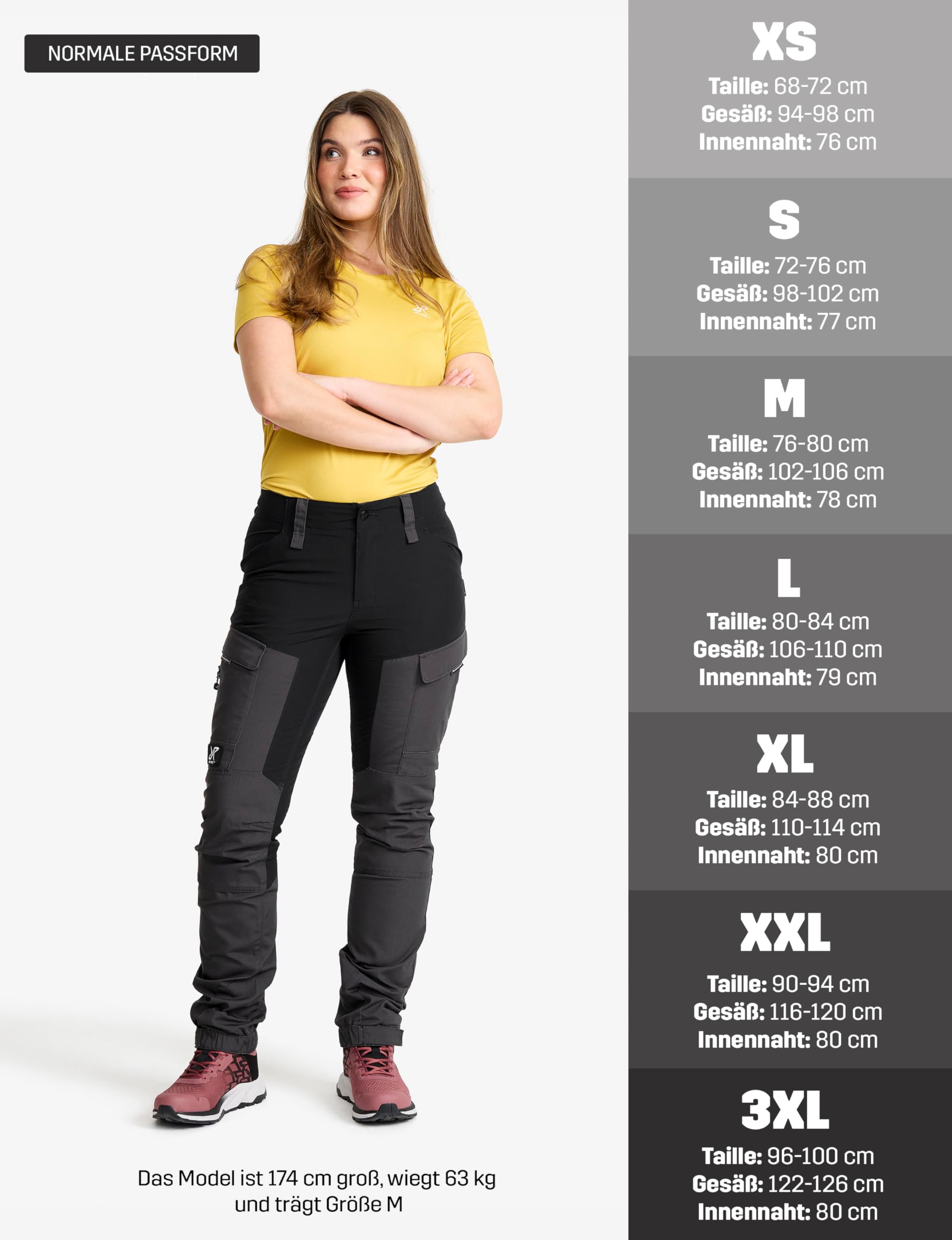 RevolutionRace Damen RVRC GP Pants, Hose zum Wandern und für viele Outdoor-Aktivitäten