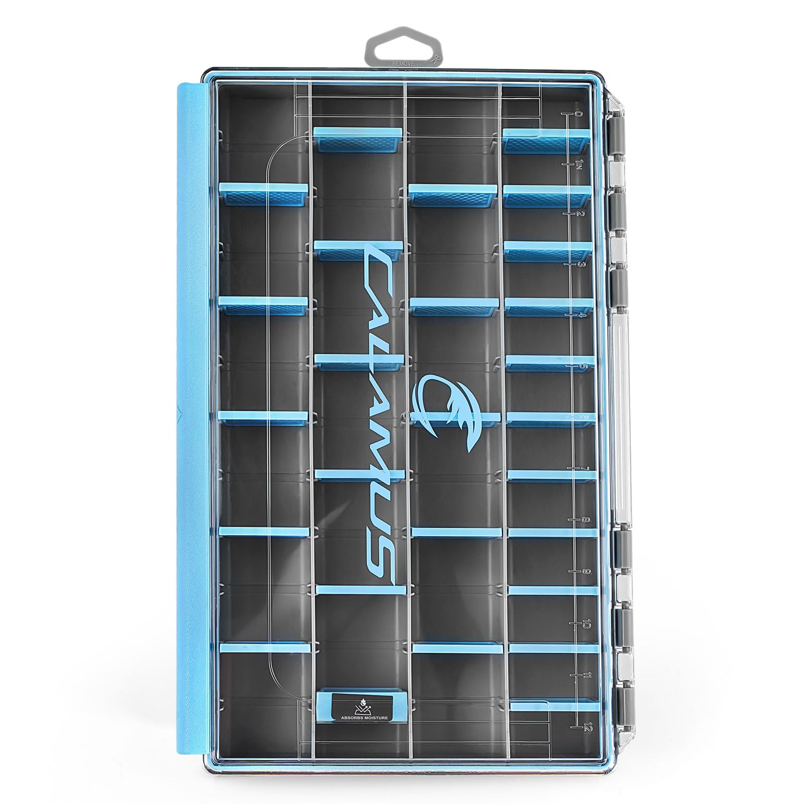 Calamus DryVault Waterproof Tackle Box, Sturdy 3700 Tackle Trays, Fishing Tackle Box Organizer With Removable Dividers, Lure Box and Terminal Tackle