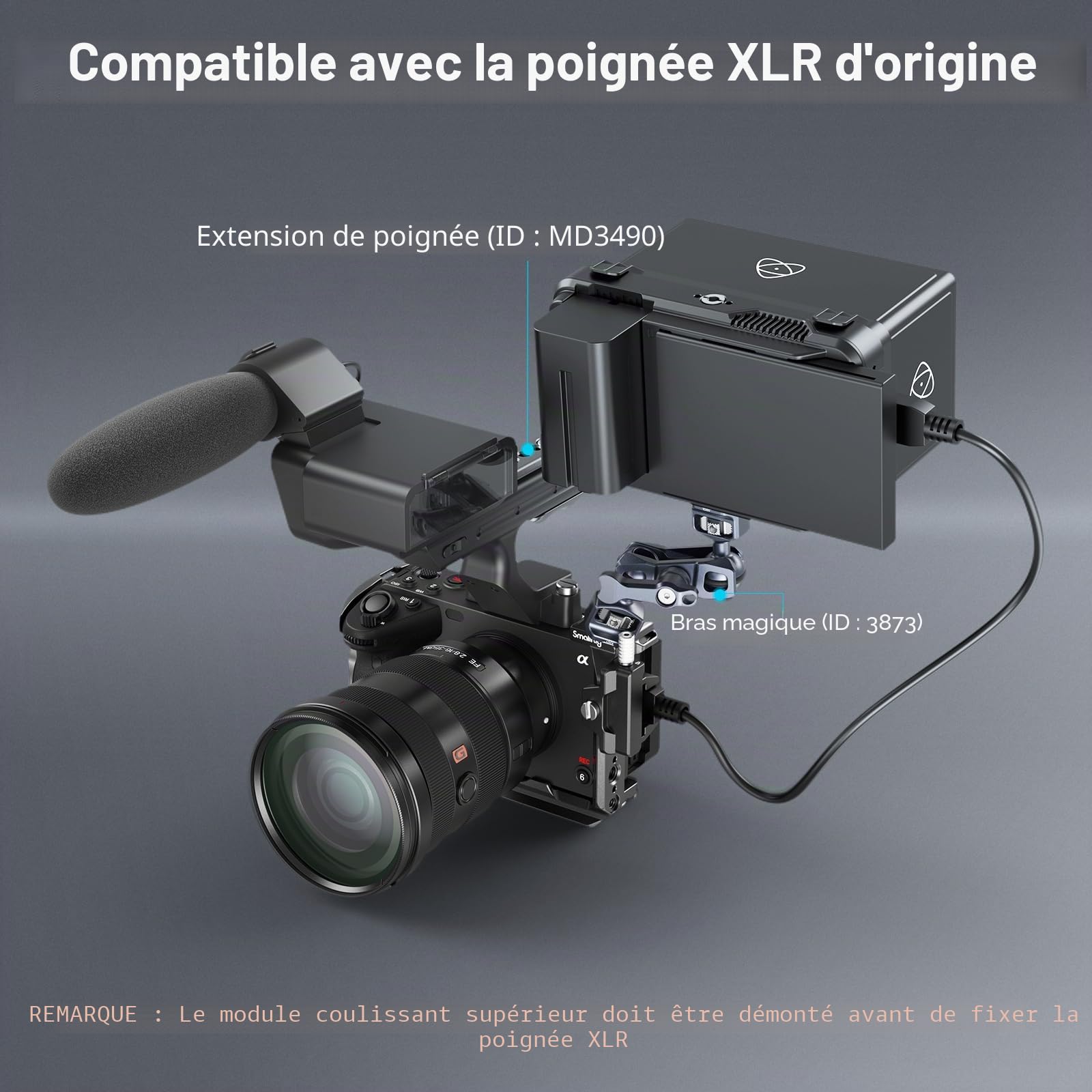 SMALLRIG Cage pour Sony FX3/FX30-4183 | Provenance France. Emballage securisé. Livré avec Facture dont TVA.