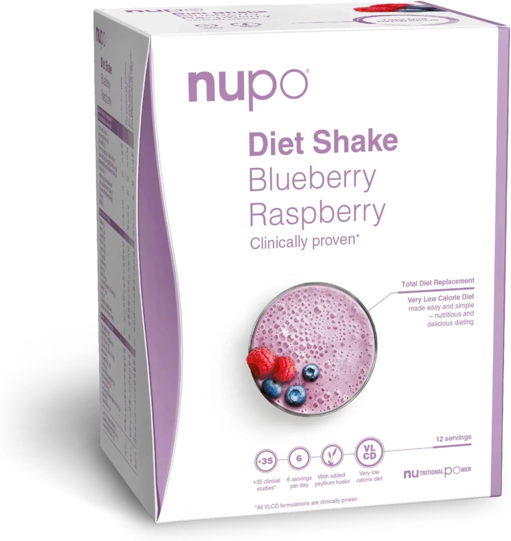 NUPO Diet Shakes for Weight Loss for Women & Men (12 Servings) | Tasty Meal Replacement Drinks | Clinically Proven Food Replacement Shakes for Weight Management I Very Low-Calorie Diet, GMO Free