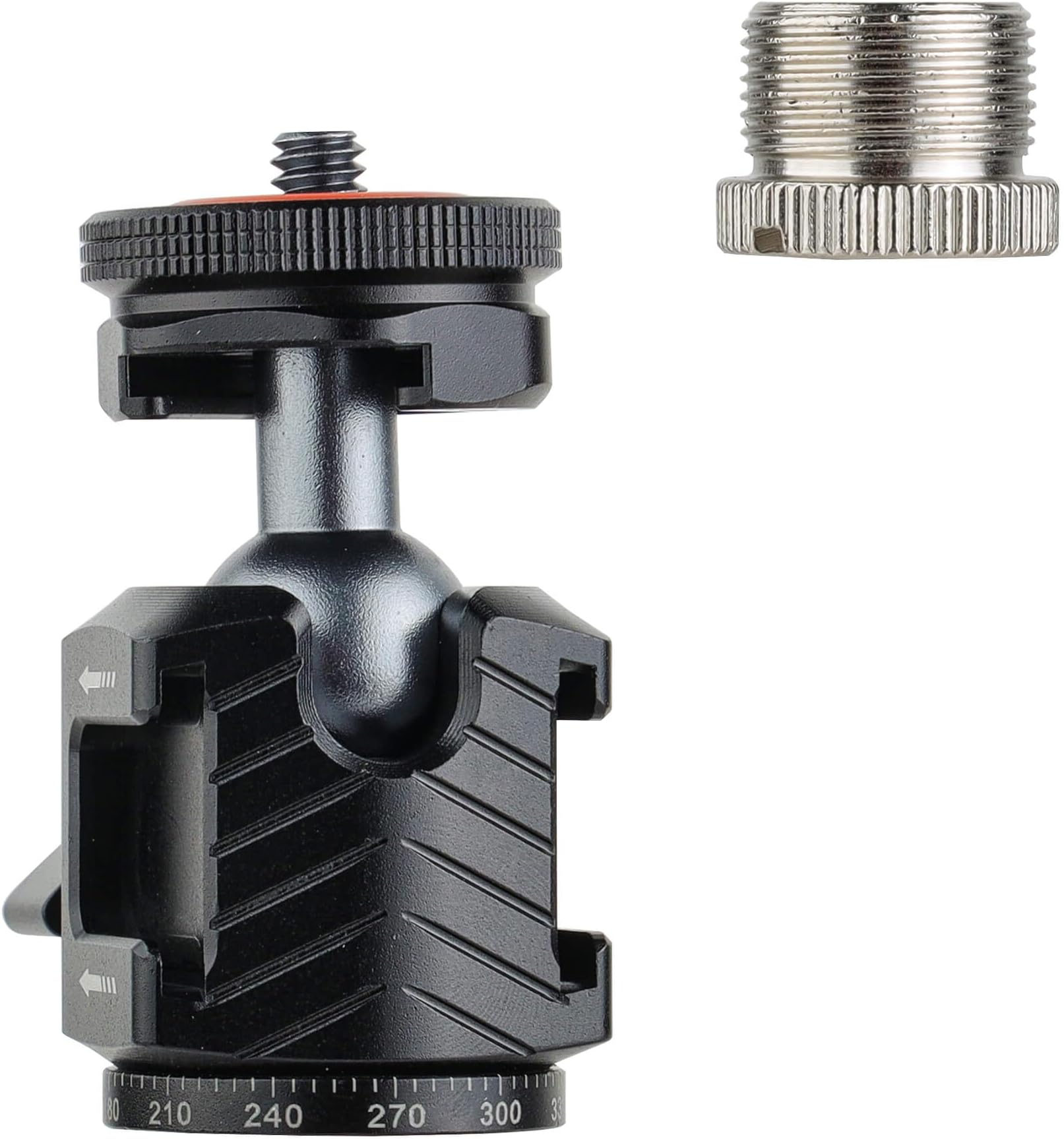 5/8" -27 Thread Ball Head Mount for Microphone, Cameras, Tripods.