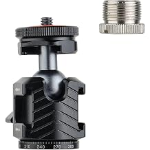 5/8" -27 Thread Ball Head Mount for Microphone, Cameras, Tripods.