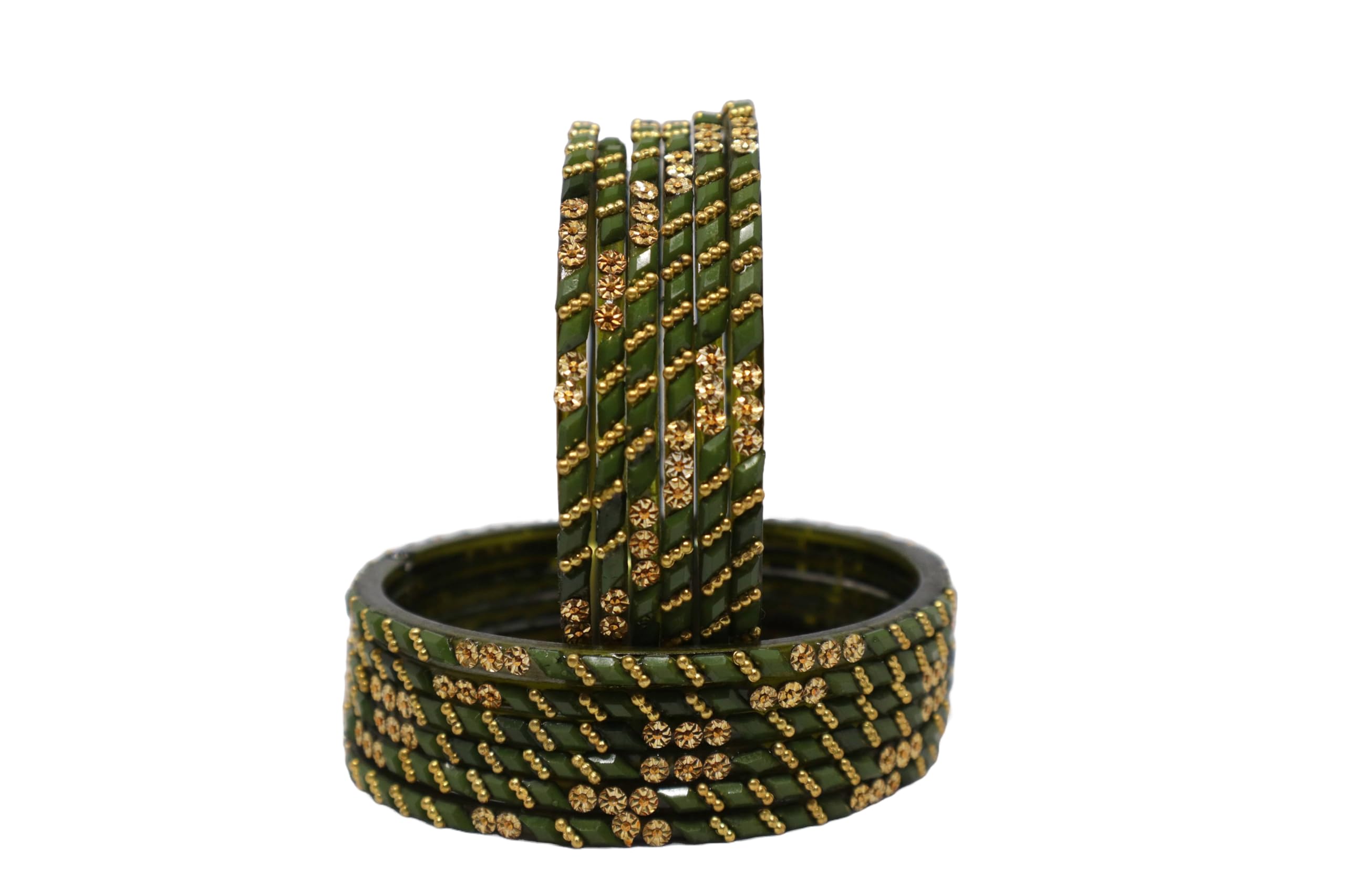 Chirag Bangle Beautyfull glass bangles for women,girls and adults with golden touch (packing of 12 bangles) (MEHNDI, 2.6) (B0CXY5VKWD) Amazon Price History, Amazon Price Tracker