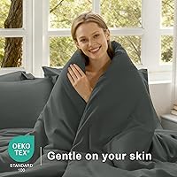 Vista 140 de satisomnia Queen Comforter Set Grey, Soft Seersucker Comforters Queen Size Bed, 3 Pieces Lightweight Down Alternative Bedding Comforter Full Sets