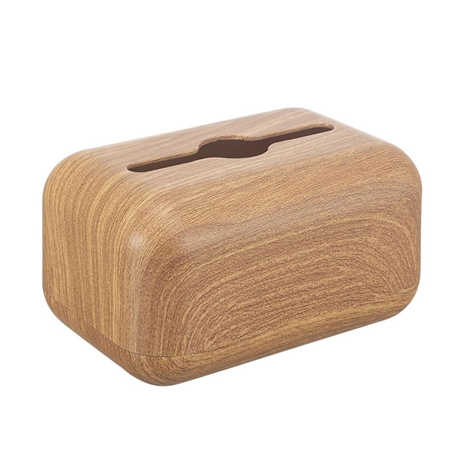 Tissue Dispenser Box Tissue Box Cover Holder Square Modern For Home Restaurant Hotel Apartment Must Haves(Wood Color)