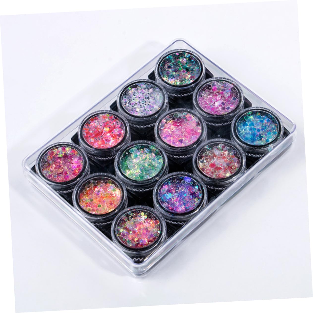 Angoily Set Da 2 Pezzi gel per il corpo con paillettes truccarsi gel per il corpo glitterato gel di paillettes per il viso gel di paillettes per il corpo gel di paillettes per il trucco