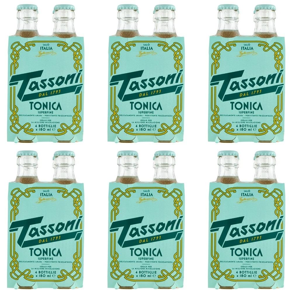 Tassoni Tonica Superfine Tonic Superfine Tonic Water - Botella de cristal (24 x 18 cl)