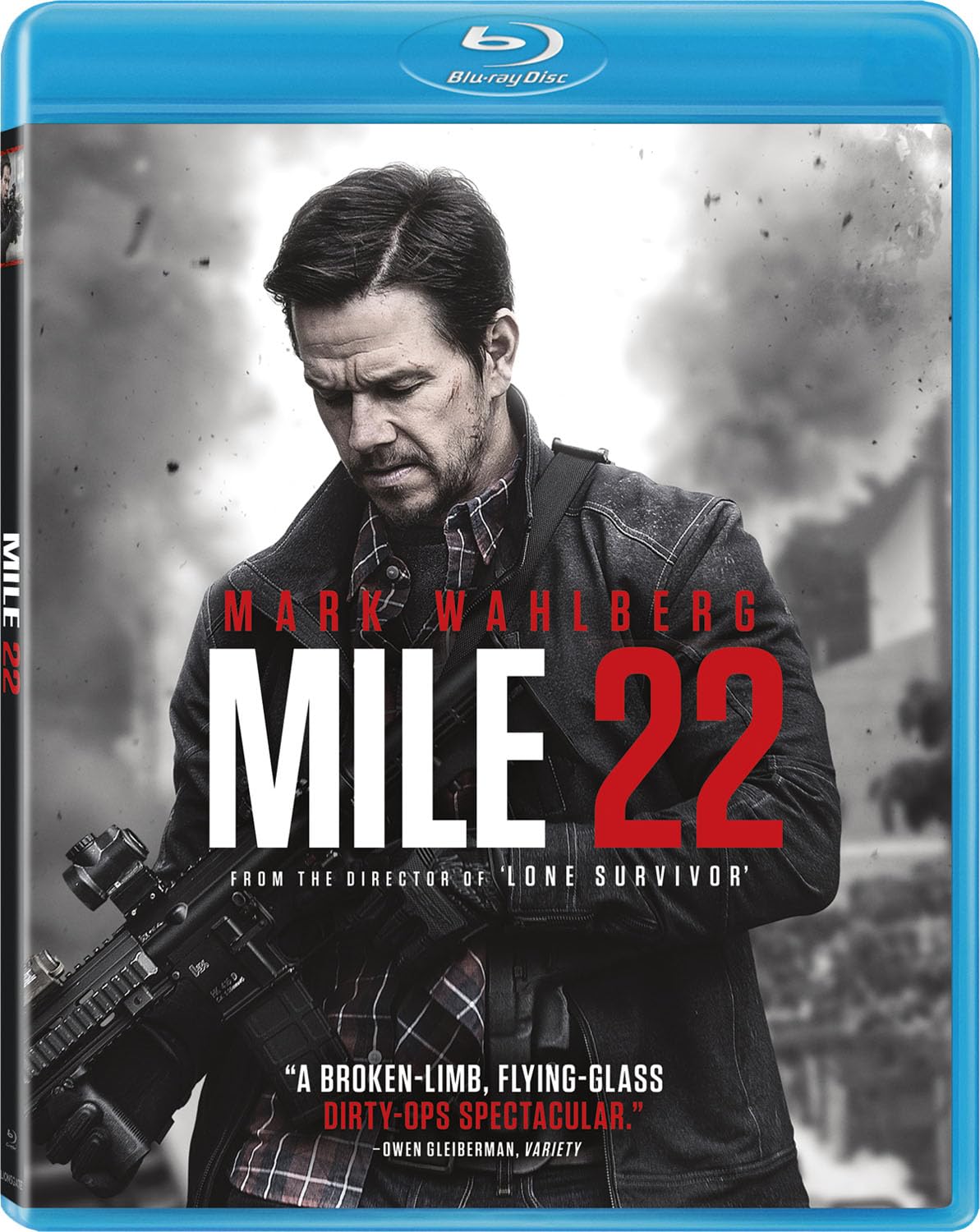 Película en formato físico Mile 22 Blu-ray importación norteamericana original