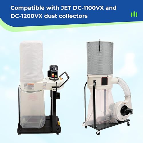 Miniatura 4 de Ximoon 709563 - Bolsa de repuesto para recogida de polvo JET DC-1100VX DC-1200VX de 19.5 pulgadas de diámetro, 6 unidades