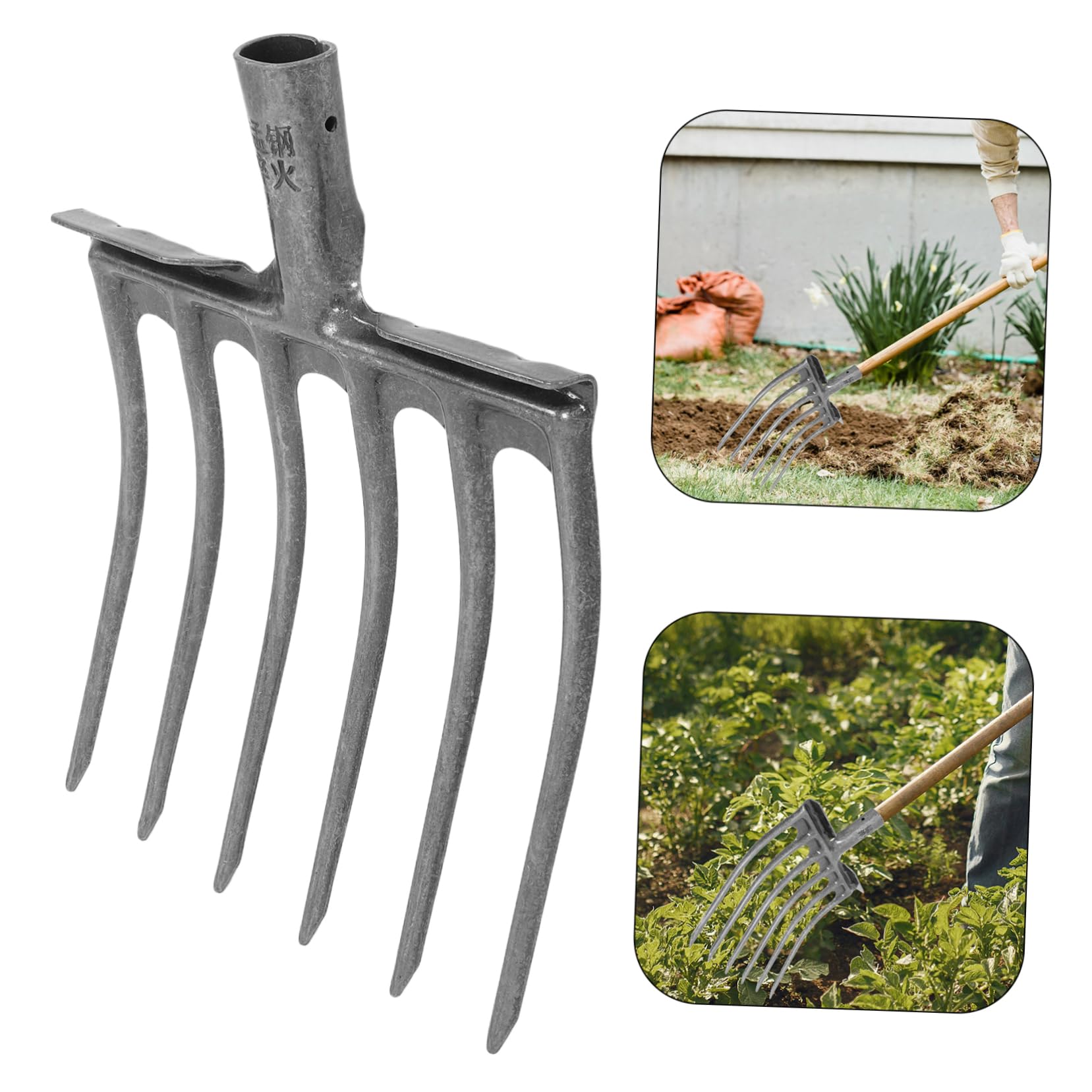 Forcella per Agricoltura Strumento Pratico per Aerazione e Lavorazione Del Design Multi Dente per Preparazione Del e Coltivazione Sostenibile