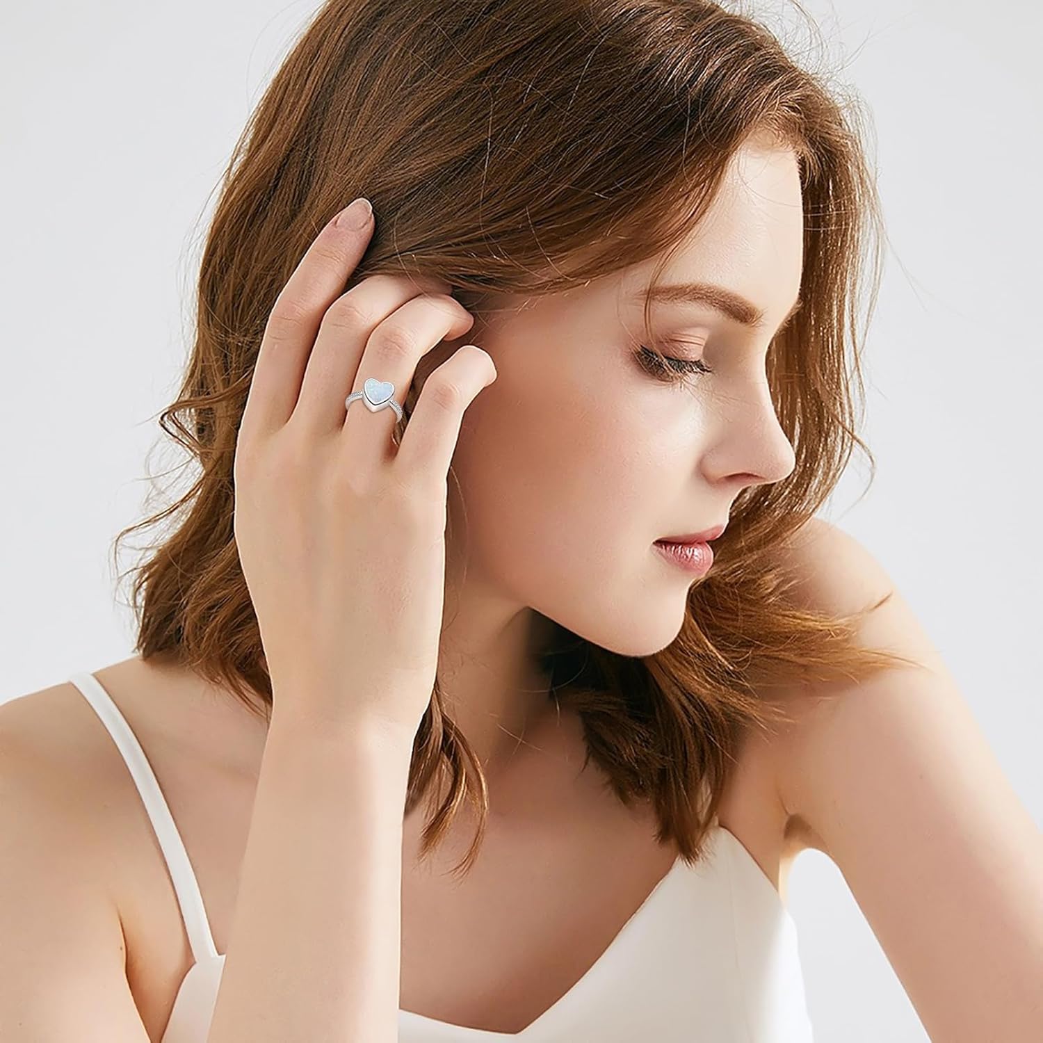 925 Sterling Silver Heart Urn Rings Hold Loved Ones Ashes Cremation Memorial Ring Keepsake Jewelry for Women for Human Ashes - Image 2