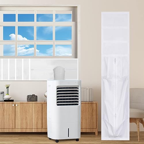 Kit de sellado de ventana para aire acondicionado portátil de 14 x 24 pulgadas  36 pies, efecto de sellado 100% para ventana corrediza, sello de CA