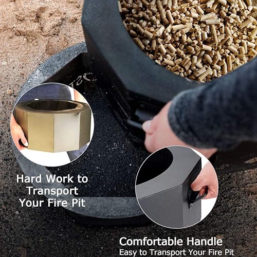 Miniatura 4 de Fogata sin humo de 21 pulgadas patentada con bolsa de almacenamiento portátil para vida al aire libre, hoguera de bajo humo, chispa de pellets de