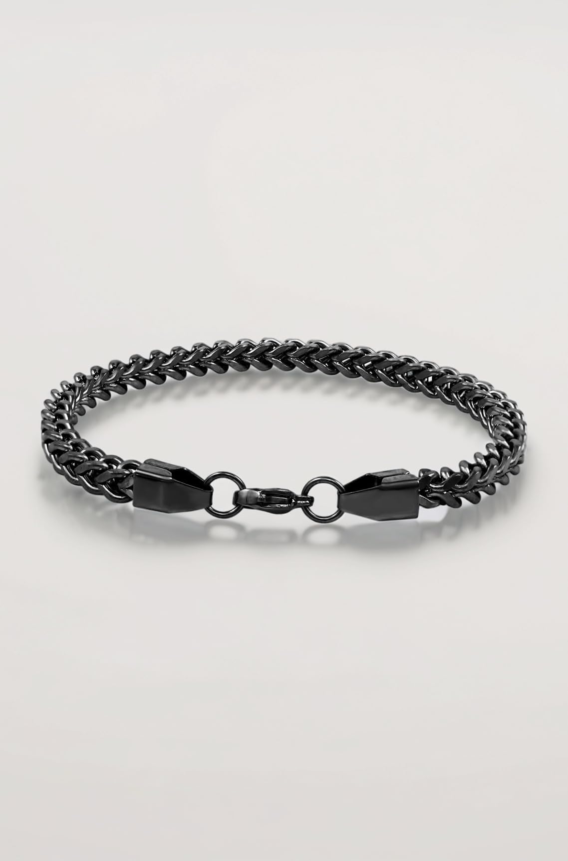 Double Cuban 8 inch Stainless Steel Bracelet for Men Boys