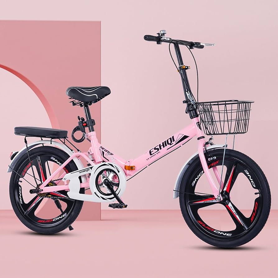 LETIANZG Klapprad Leichtgewicht 22/24 Zoll Erwachsenenfahrrad Kettenantrieb Leichter Aluminiumrahmen Reisefahrrad Unisex(D,22in) Sport & Freizeit