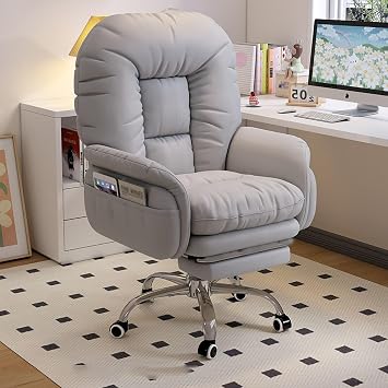 Ergonomic Office Chairs Lazy Sofa Gaming Chair Office Chairs Recliner Chair for Bedroom Home Office Desk Chairs Game Computer Chair Backrest Lift Lazy Sofa for Living Room