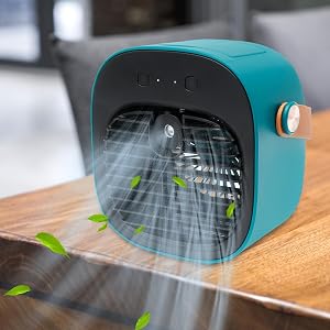 Portable Air Conditioner Cooling Fan USB Rechargeable Personal Mini Air Conditioner Fan Portable Air Cooler Fan for Office