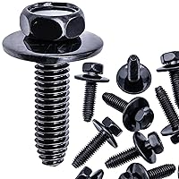 Vista 1 de Rexka 30 piezas M6-1.0 X 0.984 in Tornillos de cuerpo para GM Buick Cadillac Chevrolet Panel de moldura de puerta Raidator Niebla Bocina de lámpara