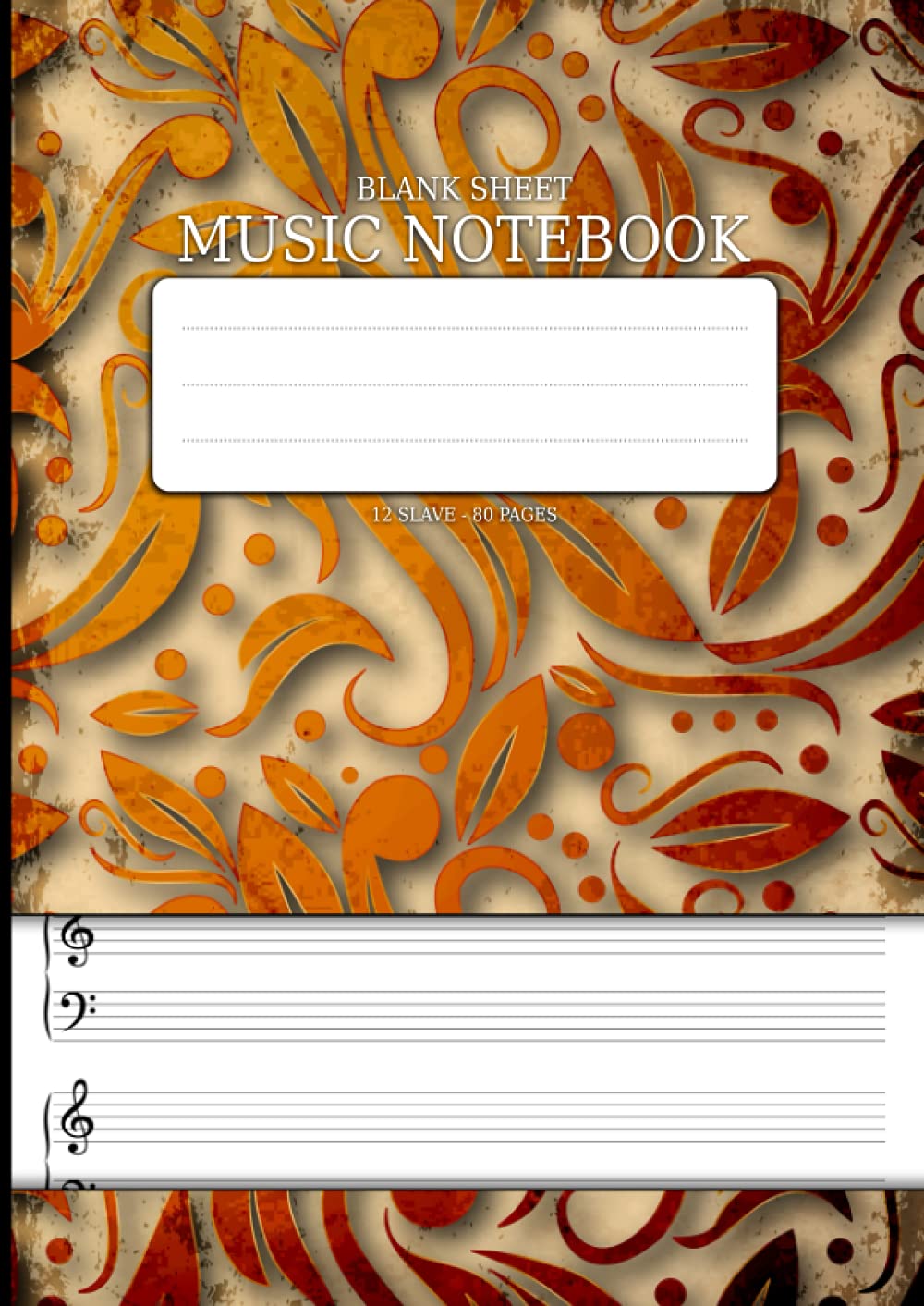 Blank Sheet Music Notebook: For Piano 80 Pages Staff Paper For Pianists DIN A4 - 12 Stave Music Manuscript Paper Book Without Guides To Write Down ... Compositions - Creative Abstract Soft Cover