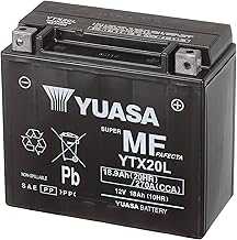Yuasa YTX20L 12V 270 CCA Maintenance Free AGM VRLA Motorcycle Battery Black