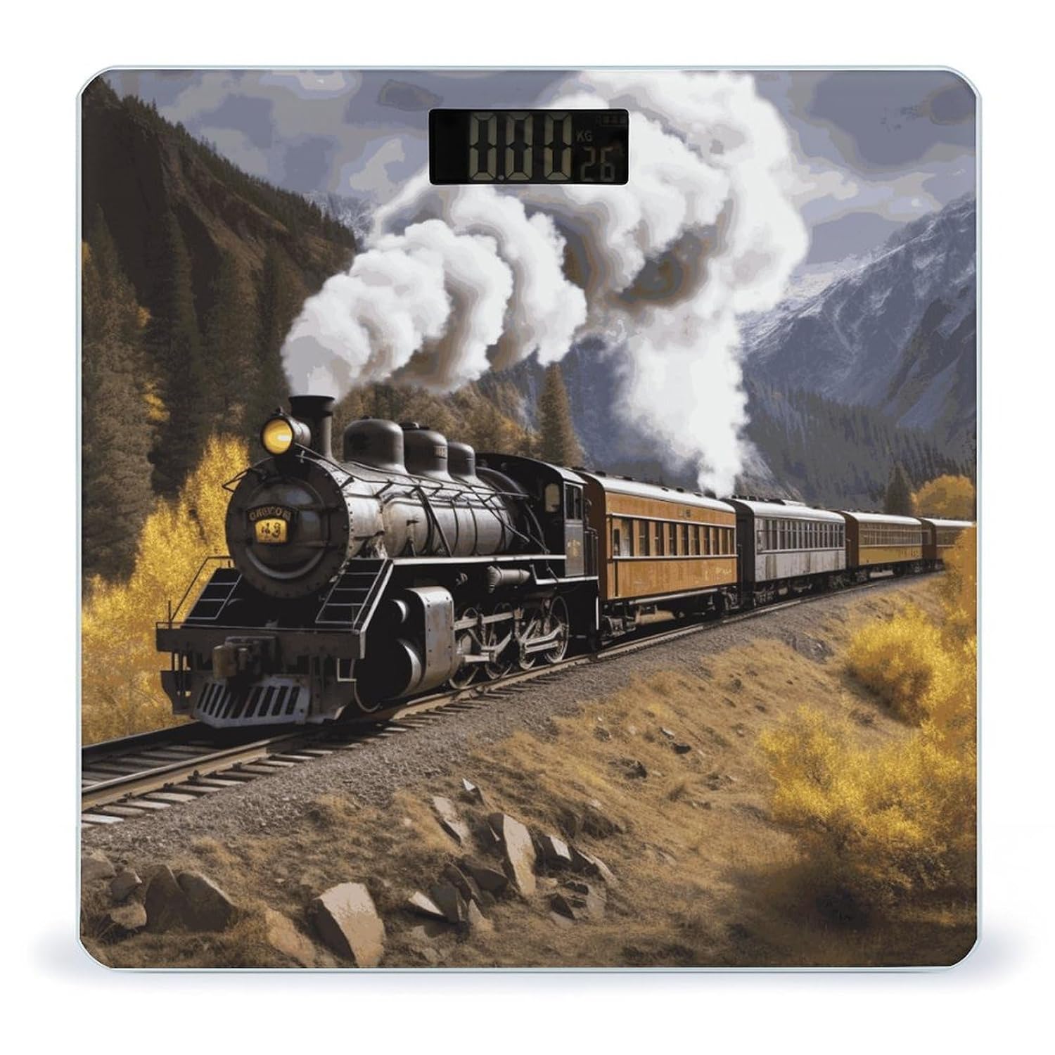 Balanza digital de baño de vidrio templado 10.2 pulgadas miniatura 1