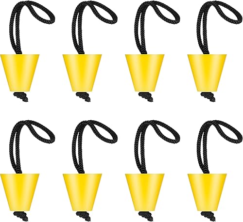 Miniatura 7 de Kit de tapones universales para kayak, 8 piezas, tapones de silicona para drenaje, tapones de drenaje con cordón