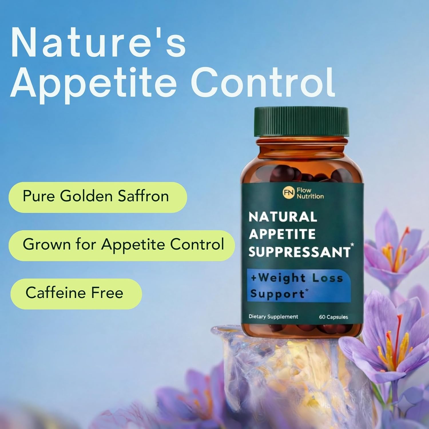 Natural Appetite Suppressant for Women & Men – Non-Stimulant Satiety Support & Holistic Daily Formula. Helps Control Hunger & Curb Cravings Naturally – 60 Veggie Capsules - Image 2