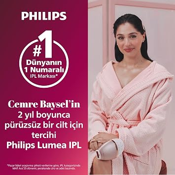 Philips Lumea 9900 Serisi BRI950/02 IPL Tüy Alma, SkinAI Uygulama, Vücut ve Yüz için 2 Başlık, Çanta