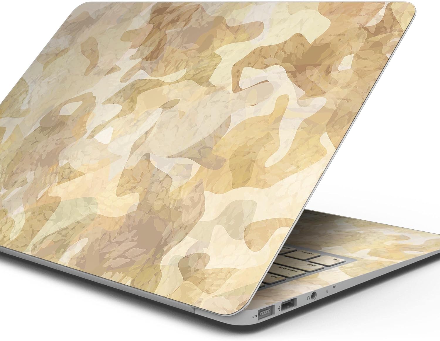 DesignSkinz - Desert Camouflage V1 - Full-Body Wrap Protective Decal Skin Kit Compatible with MacBook 13" Pro M1 (A2338)