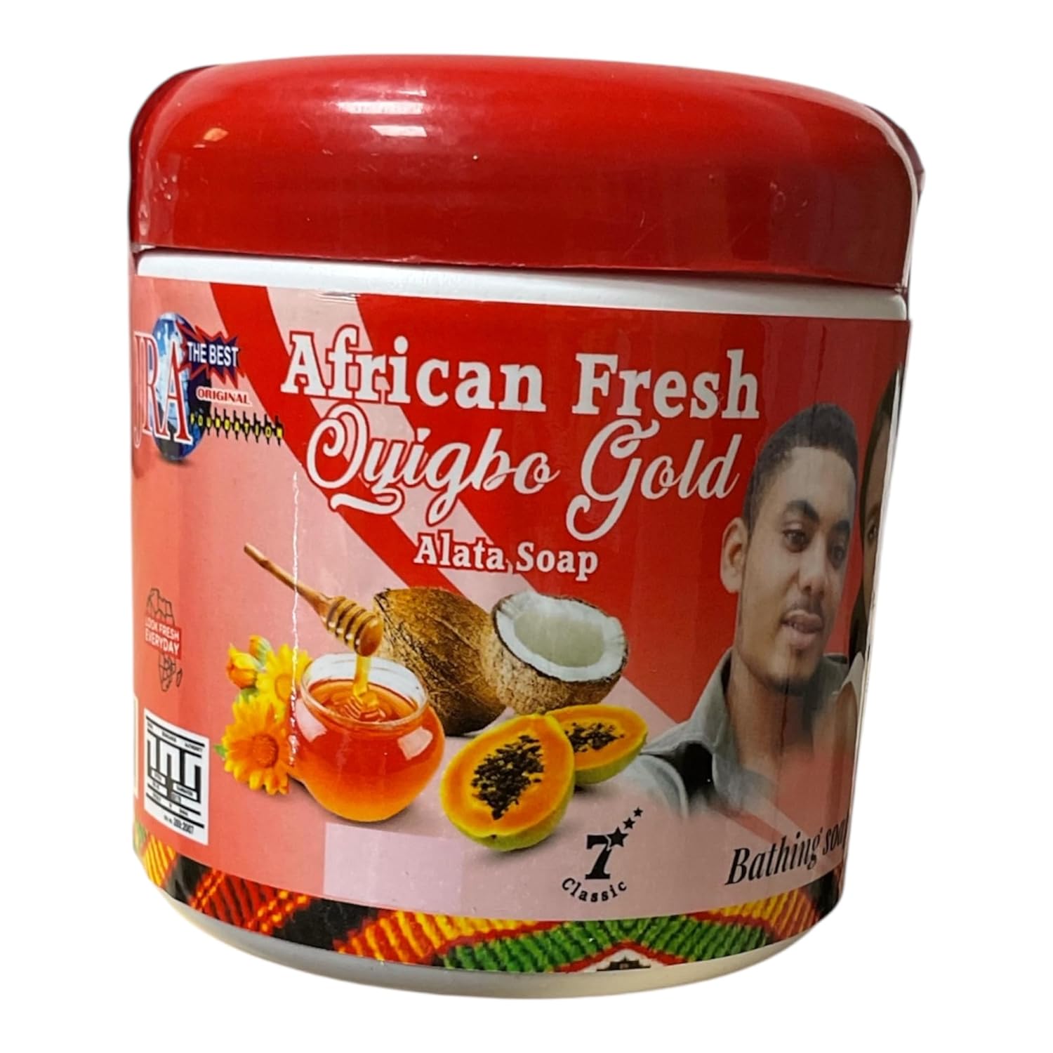 JRA African Fresh Oyigbo Gold Alata Soap (Pawpaw)