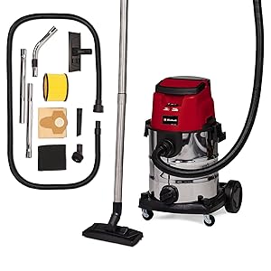 Einhell Aspirador en seco y húmedo con batería TE-VC 36/25 Li S-Solo Power X-Change (iones de litio, 2x 18V, modo ECO/BOOST, potencia de aspiración 150 mbar, 25 L, sin batería ni cargador)