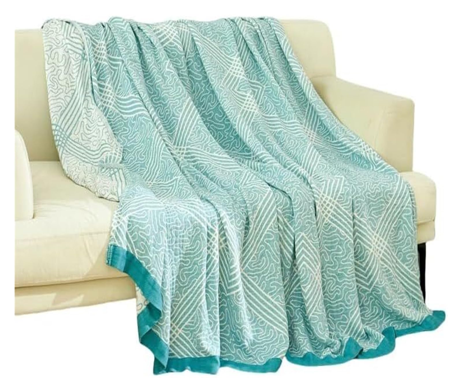 EBzvblxm Cooling Blanket for Summer, Bamboo Cooling Blanket All Season Bed Sofa Travel Multicolor 2 Sizes(Green,200x230 cm)