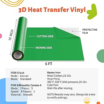 Amazon.co.jp: 3Dパフ 熱転写ラバーシート アイロンプリント