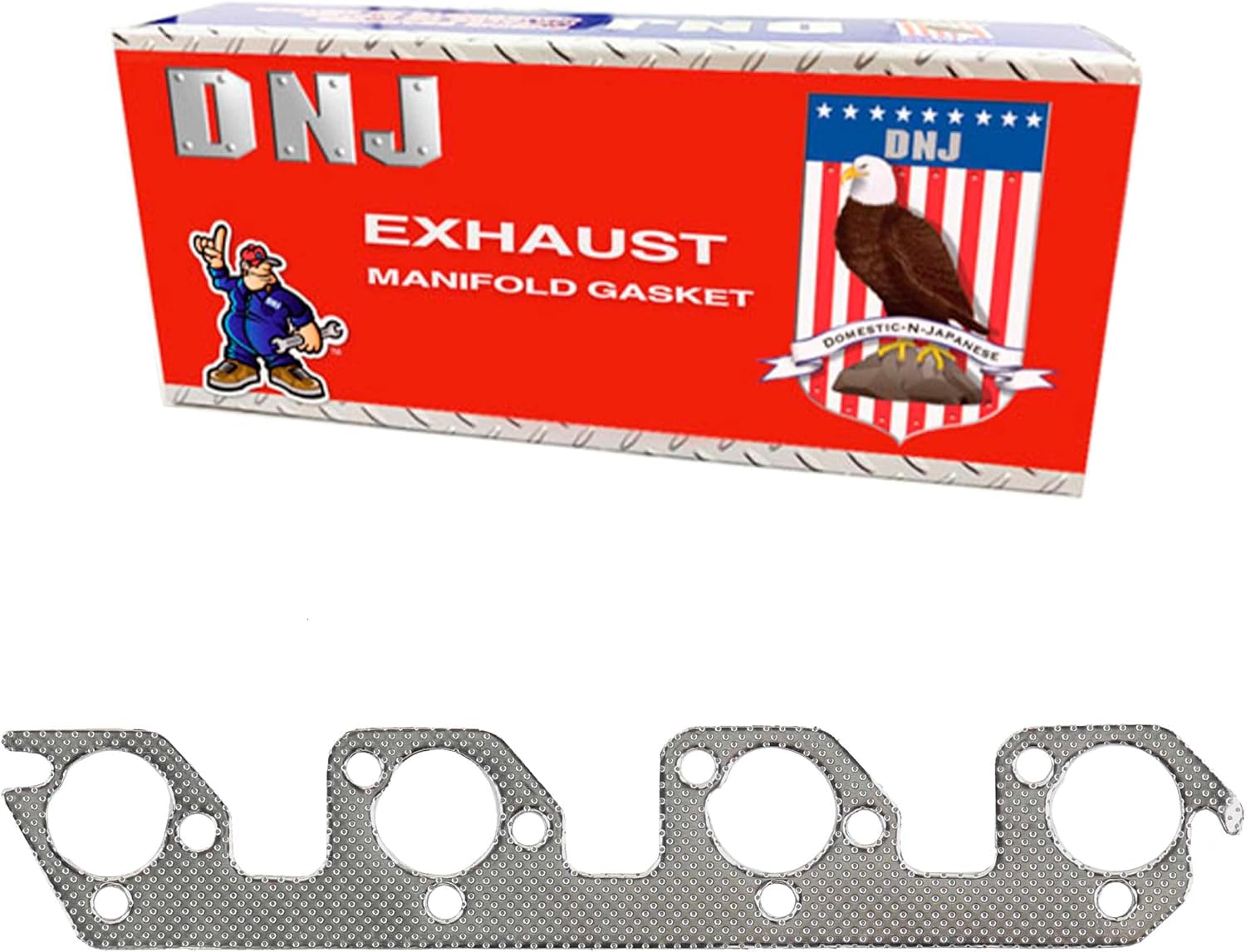 DNJ EG447 Exhaust Manifold Gasket Set for 1989-2001 Ford Mazda B2300 B2500 Ranger 2.3L-2.5L L4 8V SOHC 140cid