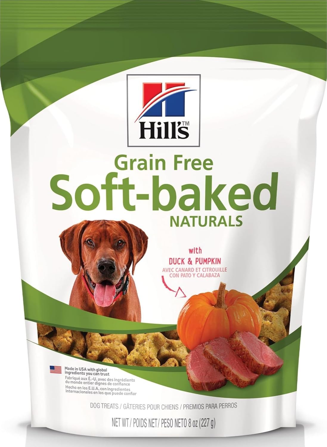 Hill's Grain Free Soft-Baked Naturals Dog Treats, Duck & Pumpkin
