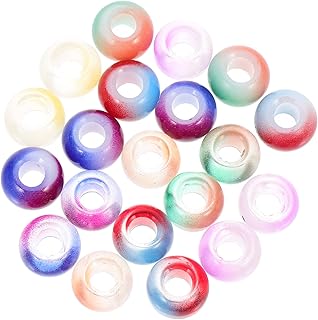 SOIMISS Contas Redondas 40 Pcs Jóias Fazendo Contas De Vidro Artesanato Contas de Vidro Lampwork Glass Bead Crafting Suprimentos Contas Para Colares Pulseiras Keychain Miçangas Coloridas