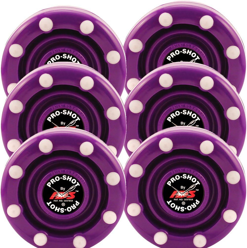 6 Pack of IDS Roller Hockey Puck Pro Shot (Purple) : Sports & Outdoors