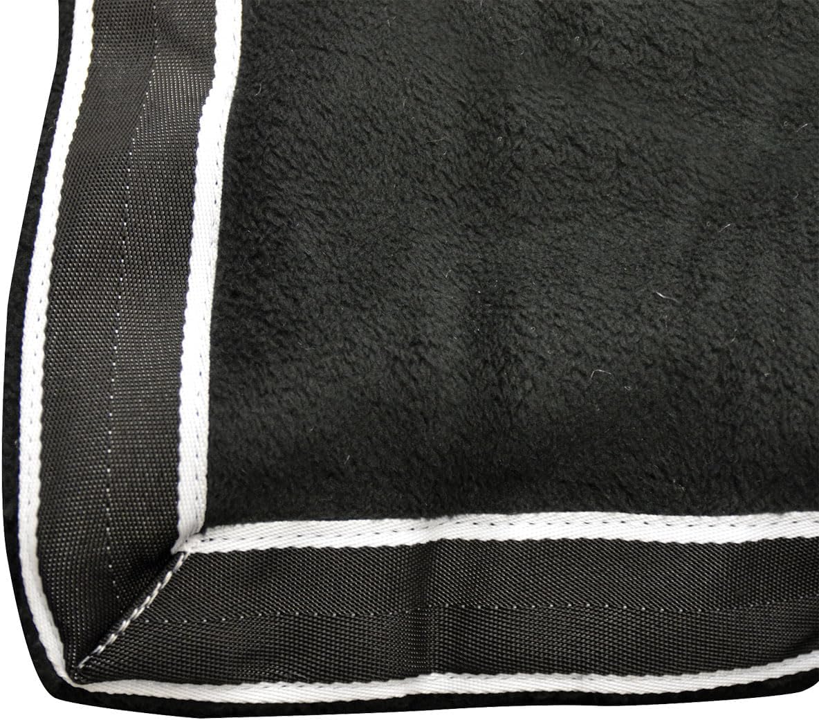 Country Pride Anti-Pill Micro Polar Fleece Horse Cooler, Breathable, Moisture-Wicking, Hook-and-Loop Front, Tail Cord, One Size (White)