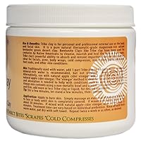 Vista 6 de Arcilla curativa india Bentonita de calcio 100% natural de origen del desierto Limpiador facial de poros profundos, desintoxica, purifica