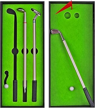 Golf Pen Desktop Games - Funny Gifts for Golfers, Coworkers, Boss - Stocking Stuffers
