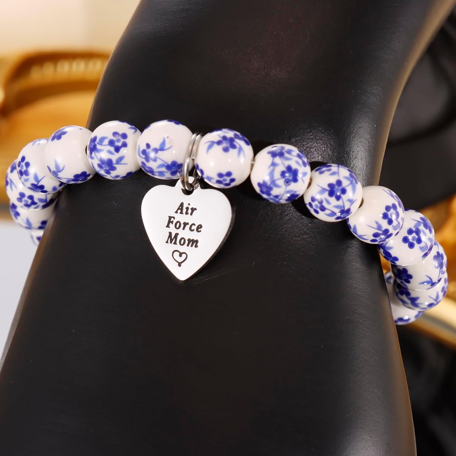 Kivosliviz Air Force Mom Bracelet Gifts for Women Military-mom Jewelry Air Force Mom Ornament - Image 5