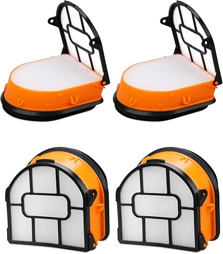 Parte de plástico de 4 filtros para aspiradora Shark WD101 HydroVac XL 3 en 1, apto para aspiradora Shark AW201 WD201 WD100 WD200 WD101 HydroVac,