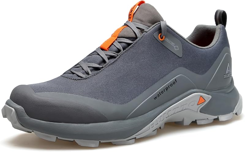 Zapatillas de senderismo impermeables todo terreno HUMTTO para hombre Zapatillas de senderismo ligeras transpirables antideslizantes para exteriores