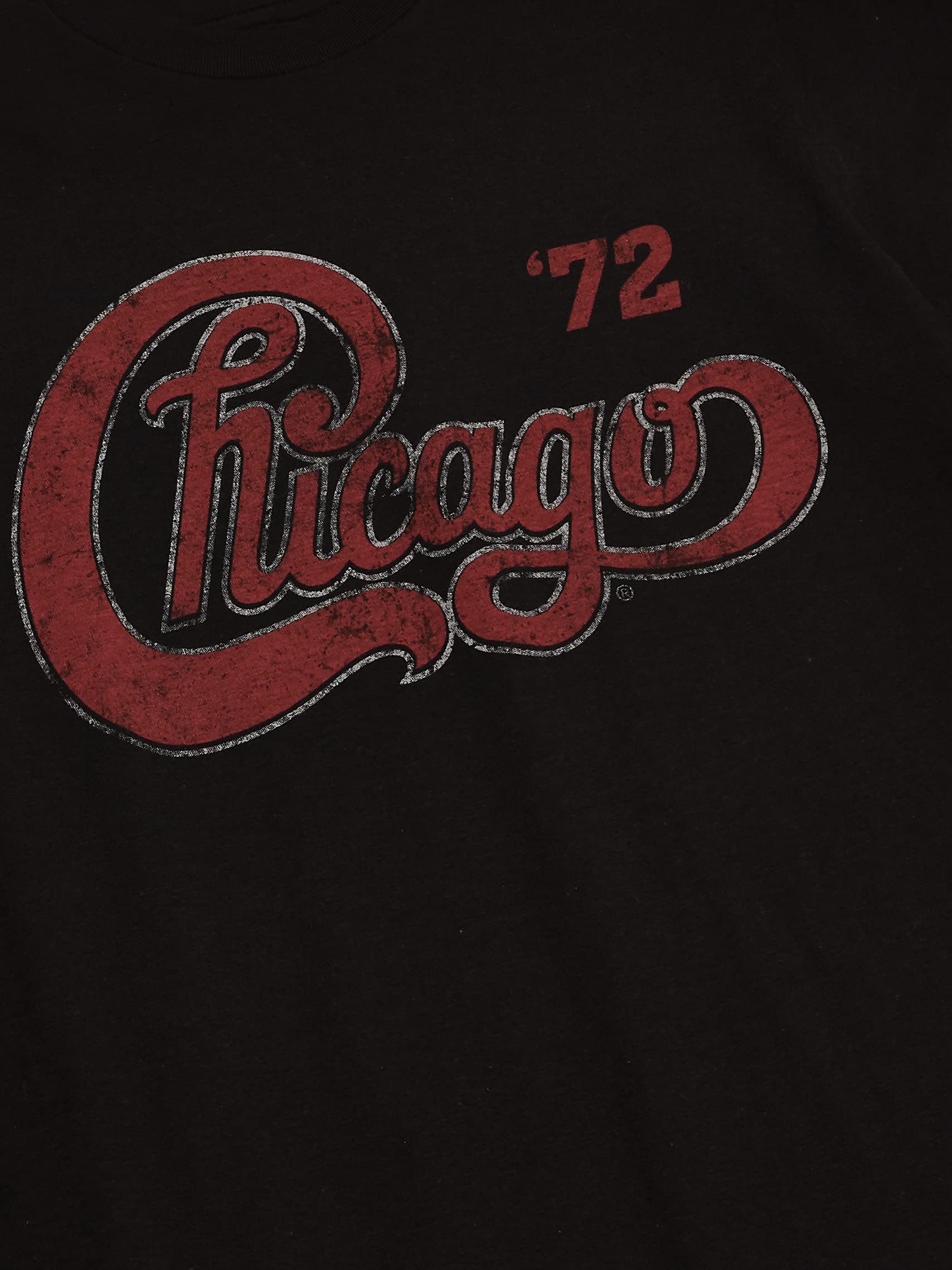 FEA Standard Chicago Tour '72 Logo Mens Soft T-Shirt, Black, X-Large