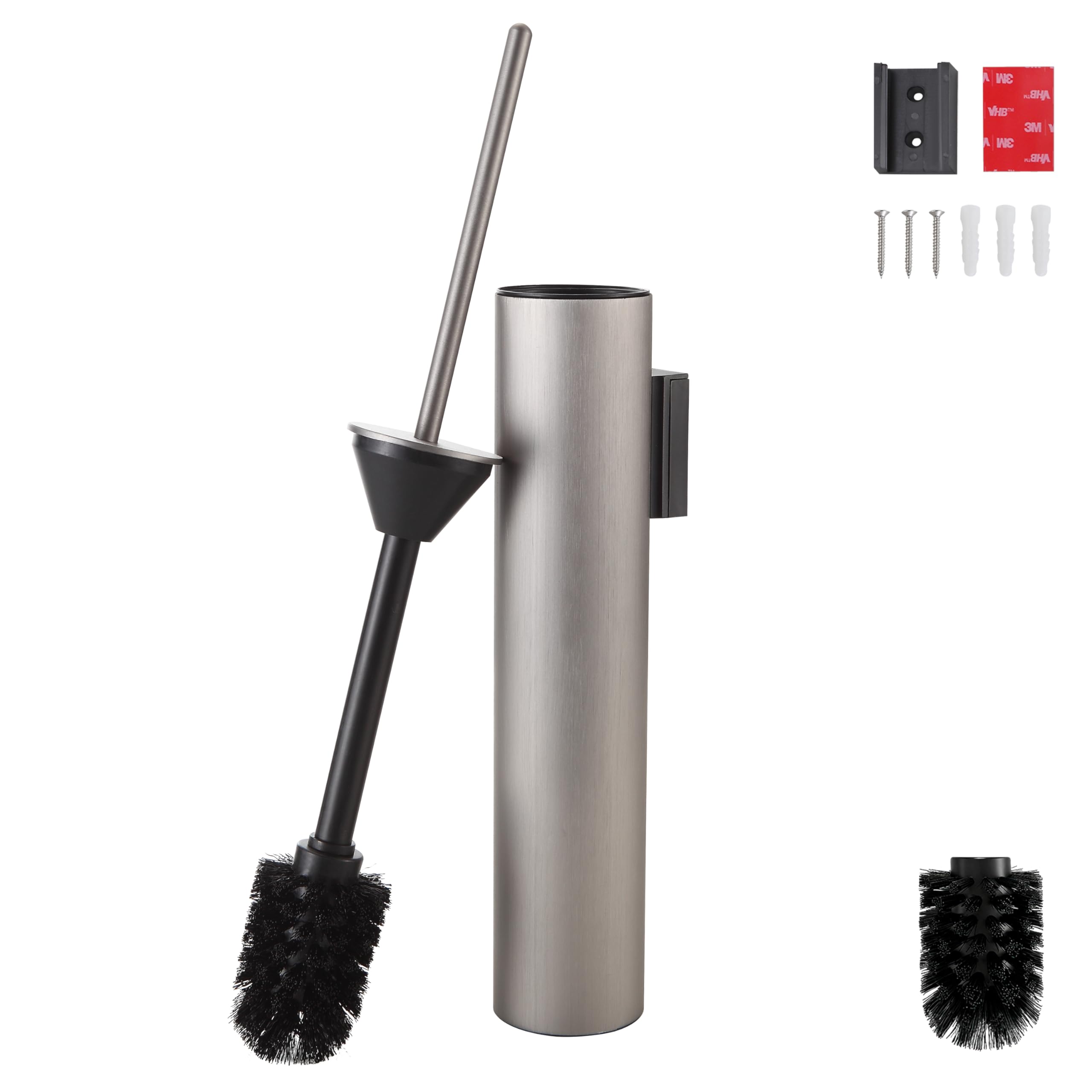 Photo 1 of KLDKLD Brushed Nickel Toilet Brush with Holder